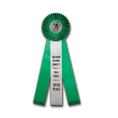 5" Custom Rosette w/ Streamer